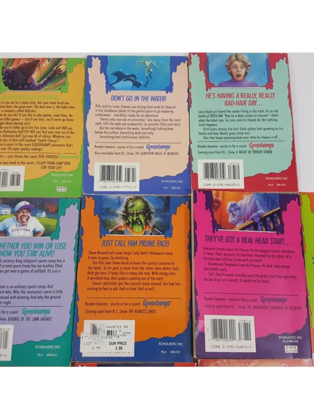 Goosebumps Book RL Stein Ghosts Mystery R. L. Scary Stories Set of 13 Lot Goose